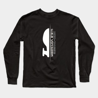 Minimalist Voyager (Black and white) Long Sleeve T-Shirt